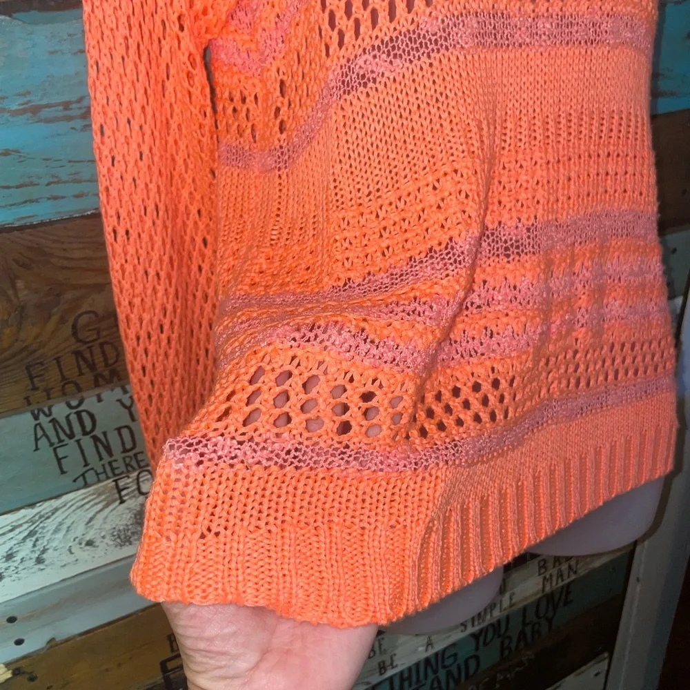 Loose Knit Bright Color Sweater M - Picture 9 of 12